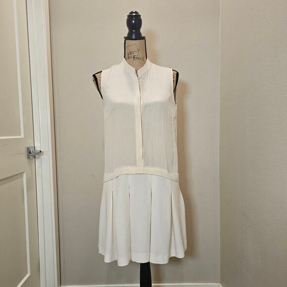 Comme Moi Silk Sleeveless Bottom Tier Dress Size Medium - Picture 1 of 8